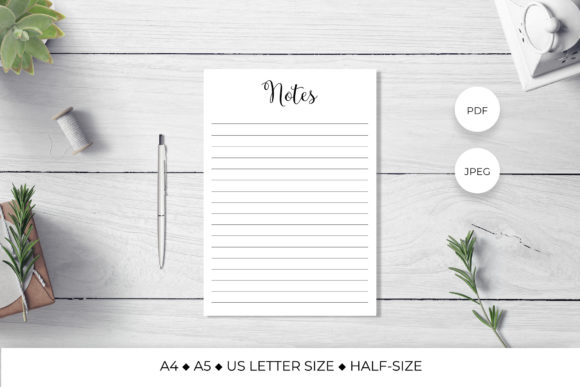 Download Notes Page. Planner Inserts Printable. - Planner inserts printable Collection