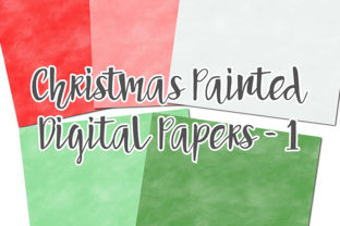 Download Christmas Painted Digital Papers - Premium Resources
