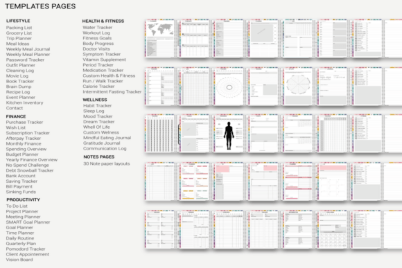 Download Digital Planner Boho 2025 2026 2027 &amp; Undated - Premium Resources